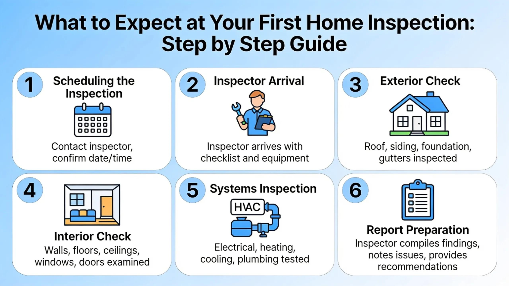 What to expect at your first home inspection, step by step